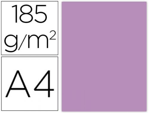 Cartolina guarro din a4 malva 185 gr pack de 50 folhas , Guarro , 153603 , 3148950137296